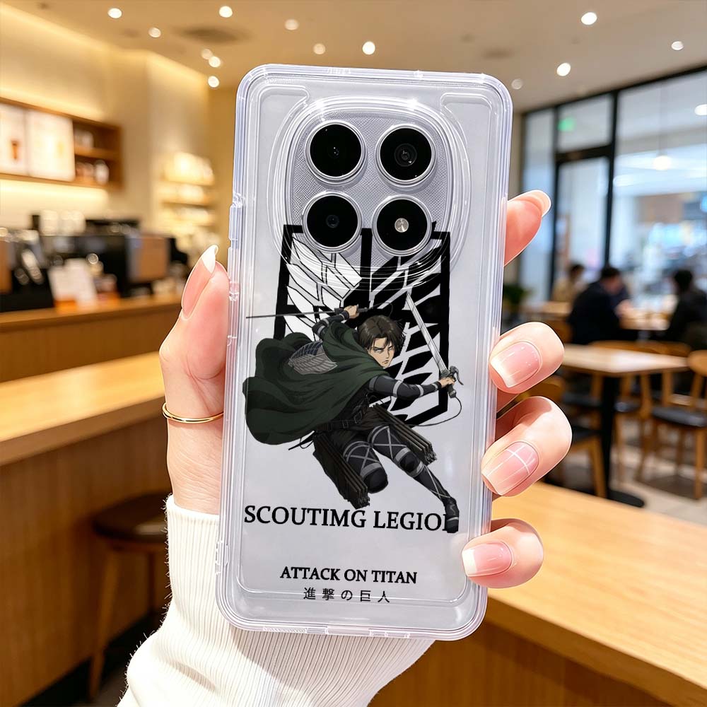 Xiaomi Poco X6 - Funda Protectora Transparente para Teléfono Attack