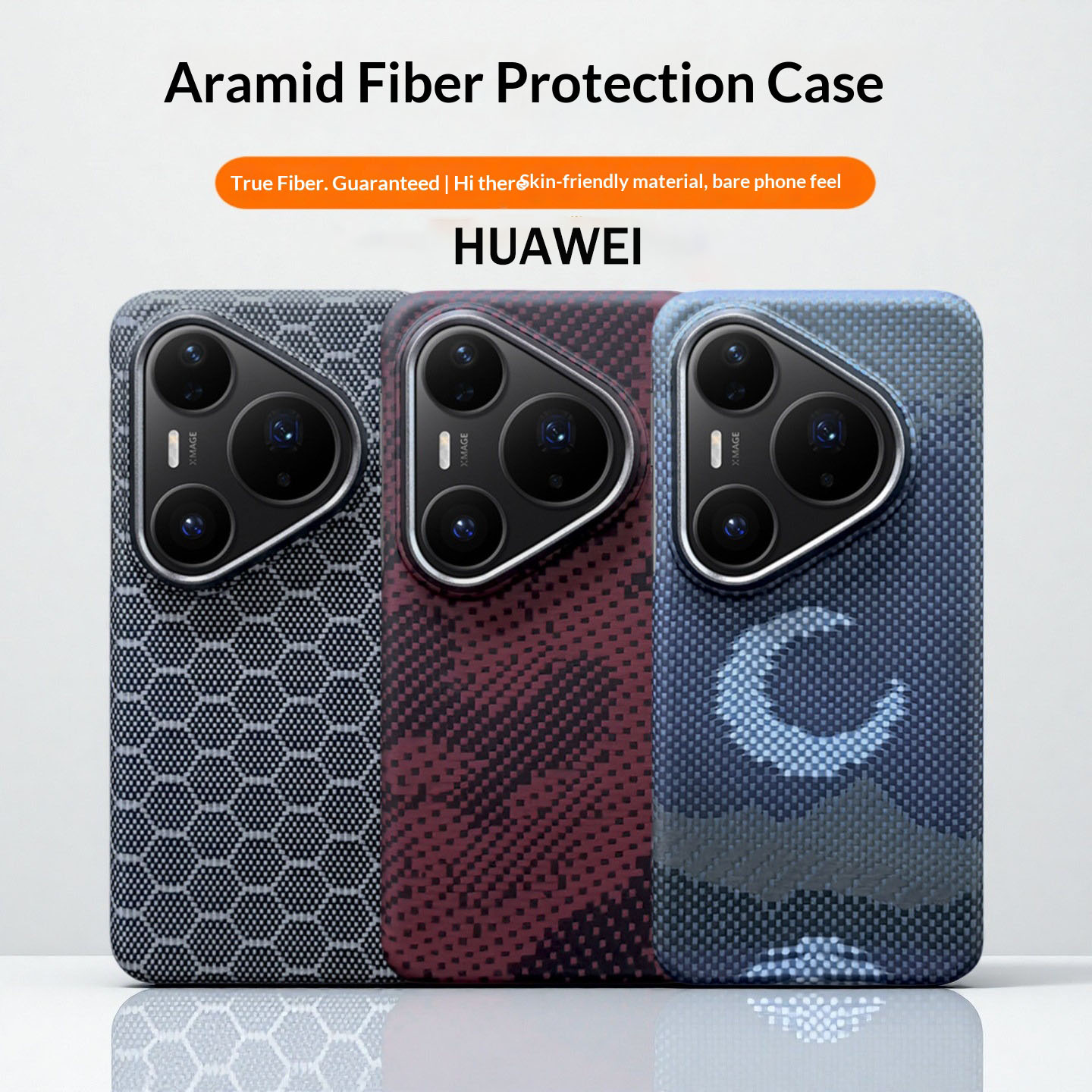 Huawei Pura 70 - Funda 100% Original de Kevlar para