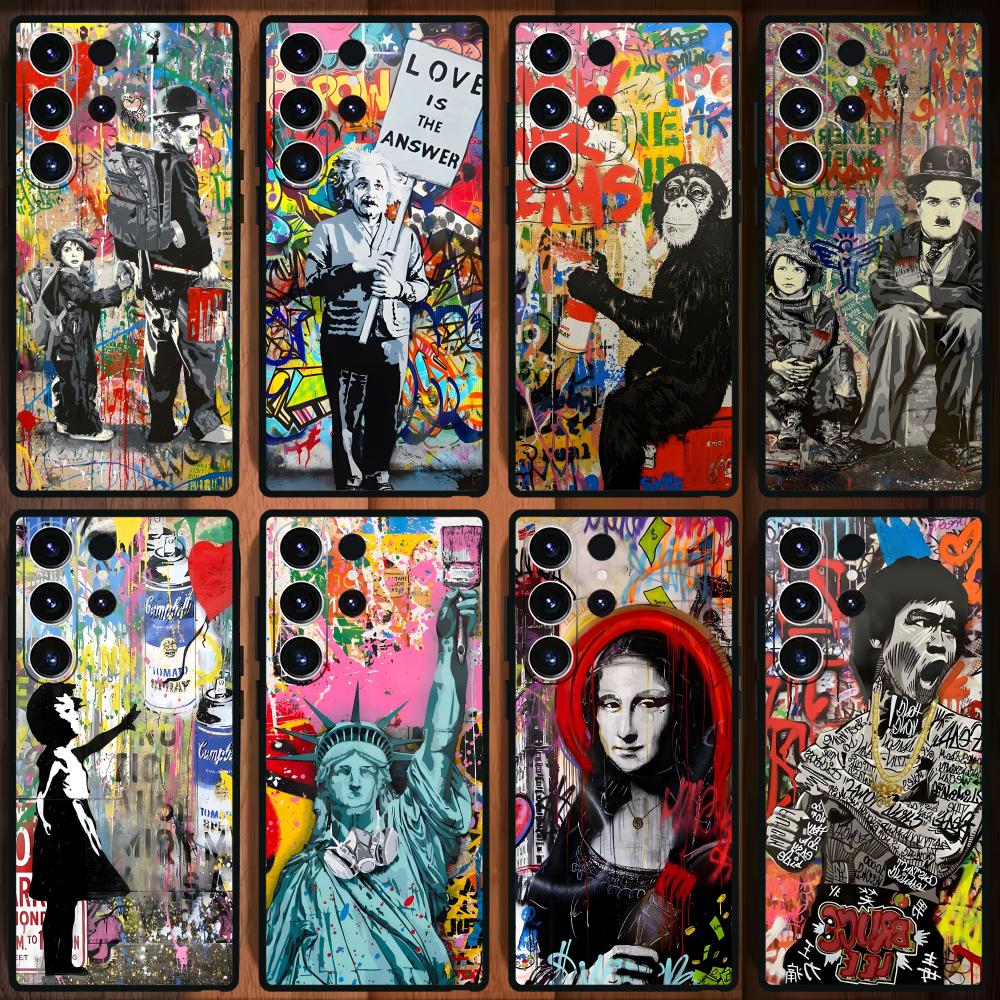 Banksy Graffiti Art funda de t - Samsung Galaxy S24 reseña y precio