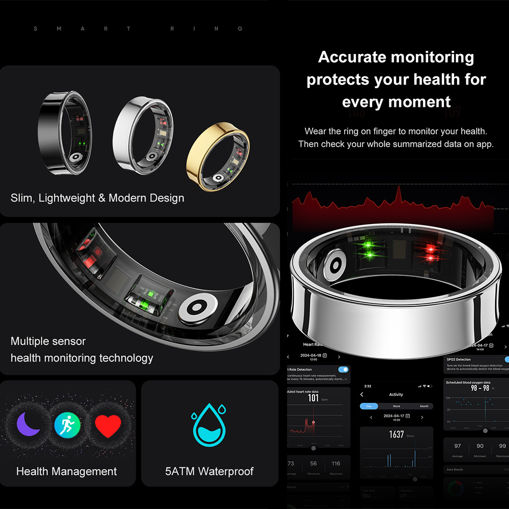 Anillo Inteligente de Acero In - Temperature Ring Skin reseña y precio