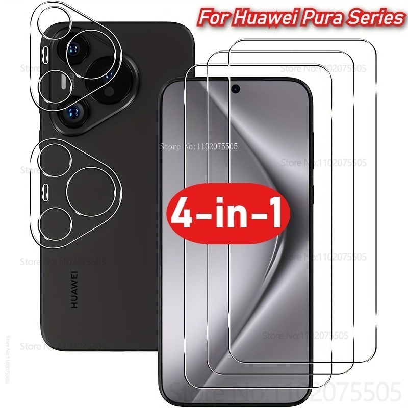 [4 en 1] 2 uds de vidrio templ - Huawei Pura 70 reseña y precio