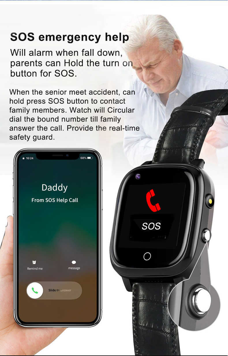 Reloj inteligente para persona - Fall Detection Watch reseña y precio